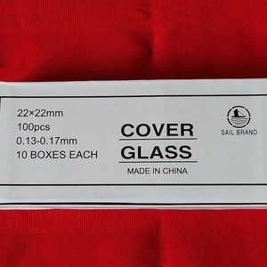 BRAND NEW, SAIL BRAND MICROSCOPE COVER GLASS, 1000 PIECES!!!